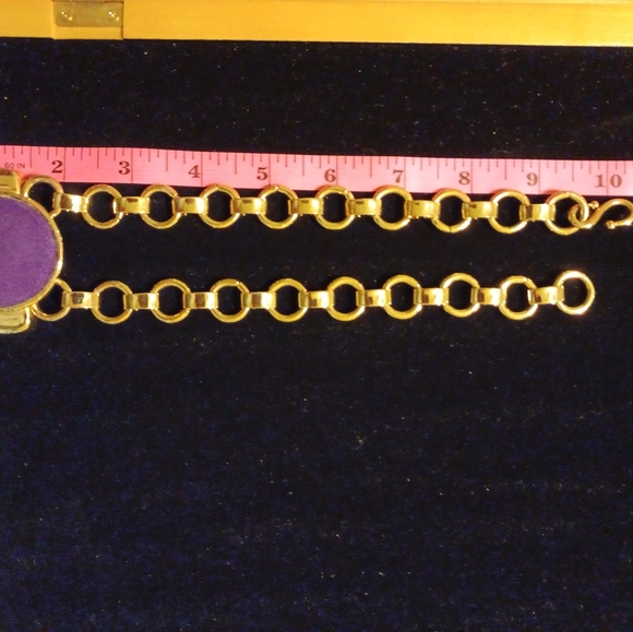 Purple Suede Pendant necklace - Picture 3 of 5